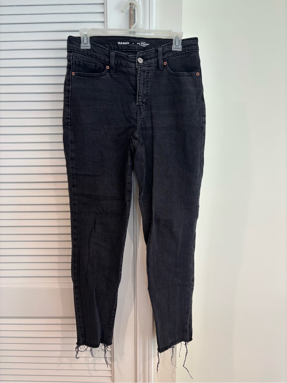 Old Navy Women's Black OG Straight Jeans